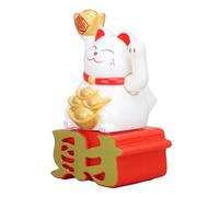 Adfaga Lucky Fortune Cat Decoración de Brazo Que agita con energía Solar atrae Riqueza, Buena Suerte, Fortuna para Escritorio de Oficina, hogar, Tablero de Instrumentos del automóv (Lleno de 109)