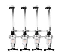 Adfaga Made Made 4 Bottle Optics for Home Bar, 30 ml Dispensador de óptica de Bebidas con válvulas, Accesorio de Bar de casa para Bebidas, Botellas, Negro