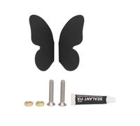 Adfaga Manijas de gabinete de mariposa, tiradores decorativos de latón negro para cajones, perillas para muebles de almacenamiento de gabinetes de zapatos, 1 par de elegantes borde
