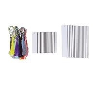 Adfaga Marcapáginas en blanco para sublimación, kit de manualidades de bricolaje de doble cara, 60 piezas en blanco de marcapáginas de MDF con borlas coloridas para lectores, profe
