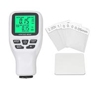 Adfaga Medidor de espesor de revestimiento digital Herramienta de medición de película de pintura 0 2000 um para inspección de revestimiento de metal automotriz con carcasa de ABS (Blanca)