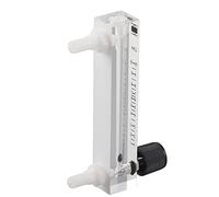 Adfaga Medidor de flujo LZQ7 1 10LPM Medidor de flujo de gas de grado profesional con válvula de control para medición de oxígeno, aire y gas Uso industrial Construcción acrílica r