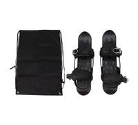Adfaga Mini Patines de esquí Cortos, Zapatos de Patinaje sobre Nieve duraderos, Ligeros y Ajustables para Adultos con Control de Movilidad Mejorado, aleación de Aluminio de Nailon