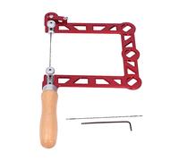 Adfaga Mini sierra manual para carpintería de primera calidad, sierra de calar en forma de U con mango de madera para fabricación de joyas, artesanía de madera y procesamiento de m (5 pulgadas)