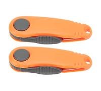 Adfaga Mini tijeras de línea de bádminton Tijeras rápidas en forma de camarón Tijeras de línea de pesca plegables portátiles al aire Afiladas A prueba de herrumbre Durable ABS L14 (Naranja)