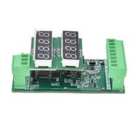 Adfaga Módulo transmisor de temperatura de precisión Entrada dual Tipo K PT100 con pantalla digital Amplia gama para sistemas de automatización de control de procesos industriales (Sin base)