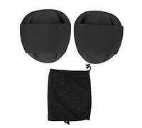 Adfaga Paleta de Entrenamiento de natación Paleta de Mano de Forma ergonómica de Silicona PP Negra para natación Estilo Mejorar la propulsión Fuerza de la Parte Superior del cuerp (Pequeño 8/3,14