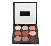 Adfaga Paleta de sombras de ojos de 9 colores Paleta de maquillaje en tono tierra con brillo mate de alta pigmentación Juego de sombras de ojos portátil para viajes de fiesta diari (02#)