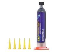 Adfaga Pegamento para reparación de pantalla de teléfono Sellador adhesivo transparente ultrafuerte de curado rápido de 30 min para pantallas curvas VIVO Fórmula de caucho de silic (SP6)