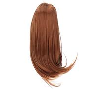 Adfaga Peluca de Pelo de muñeca Malla de Fibra de Alta Temperatura Reemplazo Largo y Rizado para 1 3 muñecas Estilo Suave, Duradero y Brillante Circunferencia de la Cabeza Adecuada (Fresa Dorada)
