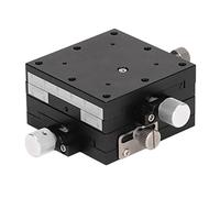 Adfaga Plataforma de desplazamiento accionada por tornillo de mesa deslizante de eje XY de etapa lineal manual de alta precisión para pruebas de laboratorio de alineación de fibra