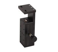 Adfaga Plataforma de recorte manual Guía de engranajes ajustable Mesa deslizante de alta precisión Aleación de aluminio de 40x90 mm Anodizado negro para instrumentos ópticos Dispos