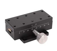 Adfaga Plataforma de recorte Precision X Etapa deslizante ajustable manual Guía de engranajes de 40x90 mm Aleación de aluminio para equipos de medición óptica