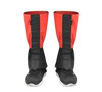 Adfaga Polainas de nieve impermeables Envolturas para piernas A prueba de viento Resistente al desgarro para senderismo Camping Montañismo Actividades al aire Material de PVC 35x1