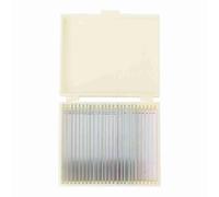 Adfaga Portaobjetos para microscopio Portaobjetos preparados Muestras biológicas Juego de 20 Piezas de muestras de Laboratorio para Estudiantes de biología Vidrio óptico de Tratam