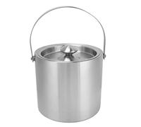 Adfaga Premium Stainless Steel Ice Bucket 3L Double Wall Insulated Beer Champagne Cooler with Lid Leak Proof Design for Home Bar Party Wedding Kitchen Accessories