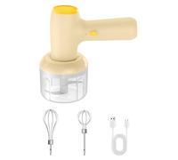 Adfaga Procesador de alimentos eléctrico multifuncional, picadora de verduras portátil inalámbrica, picadora de carne con batidor de huevos, agitador de crema para cocina casera, c