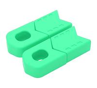 Adfaga Protector de manivela 4 Unidades de Fundas de Silicona para bielas de Bicicleta, duraderas, Antideslizantes, absorben el Calor, Ajuste Universal para Bicicletas de montaña, (Verde)