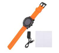 Adfaga Reloj Inteligente Multifuncional para Hombres para Bucear Correr Ciclismo Montañismo con Monitor de Ritmo Cardíaco Brújula y Resistencia al Agua de 100 M Reloj Deportivo de (Naranja)