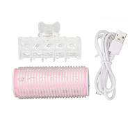 Adfaga Rodillo de pelo eléctrico con calefacción, herramienta de peinado inteligente con control de temperatura para flequillo rizado y cabello con volumen, plástico ABS, tamaño mi