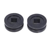 Adfaga Rueda motriz de soporte de cable de 2 piezas Rueda de máquina de cable duradera de goma para amarrador C C2 J J2 Diseño de ranura estable Resistente a la abrasión Construcci