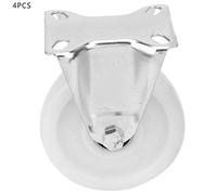 Adfaga Ruedas giratorias universales de 5 pulgadas, material de PP resistente, absorción de impactos, reducción de ruido para equipos hospitalarios, aparatos de belleza, blanco, 4