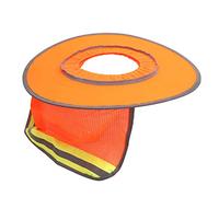 Adfaga Sombrero duro transpirable para el sol con protección de rayas reflectantes, cubierta parasol para trabajadores de la construcción, accesorios para casco de seguridad al air