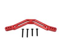 Adfaga Soporte de amortiguador trasero de aluminio actualizado Placa de choque de metal de servicio pesado para 1/10 RC Cars Granite Big Rock Typhon Senton 3S Modelos sin escobill (Petirrojo)