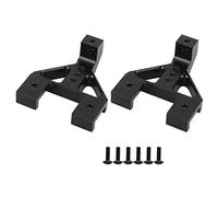 Adfaga Soporte de suspensión Delantera Trasera Resistente para RGT 136100 Escala 1/10 RC Crawler Truck Piezas de actualización aleación de Aluminio Soporte de Torre de Choque Negro (Negro 680028B)