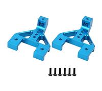 Adfaga Soporte de suspensión Delantera Trasera Resistente para RGT 136100 Escala 1/10 RC Crawler Truck Piezas de actualización aleación de Aluminio Soporte de Torre de Choque Negro (Azul 680028B)