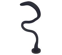 Adfaga Soporte para puerta de lavadora, accesorio para lavadora ajustable, Flexible y fuerte, para lavadoras de carga frontal, Gel de aleación de aluminio resistente al óxido, 43cm (negro)