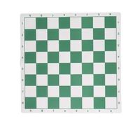 Adfaga Tablero de ajedrez portátil de Primera Calidad, Solo Tablero de ajedrez Internacional, Cuero de PU, Duradero, Ligero, Apto para Viajes, para Acampar en Familia, Juegos al ai (S)