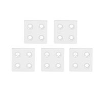 Adfaga Tapa de extremo de perfil de aluminio 4040 Ranuras dobles Superficie anodizada resistente Placa de cubierta a prueba de herrumbre para máquinas CNC Impresoras 3D Marco indus (Plata)