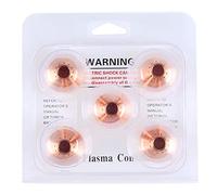 Adfaga Tapa de protección de plasma de 5 piezas para antorcha de corte MAX105 Piezas de repuesto de consumibles de cobre duraderos resistentes a altas temperaturas para corte de me