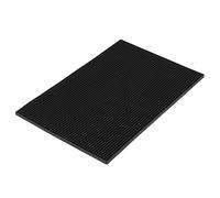 Adfaga Tapete de PVC para Bar, posavasos antideslizante para cocina, lugar suave y duradero, vasos, vajilla para el hogar, Bar, restaurante, negro, 45x30cm, 60x8cm, 30x15cm (Generosa)