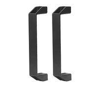 Adfaga Tirador de puerta Tirador de gabinete de aleación de aluminio con espacio entre orificios de 180 mm, moderno y duradero, para cocina, refrigerador, puerta, garaje, granero, (Negra)