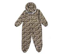 Adfaga Traje de apicultura Ropa protectora Equipo a prueba de abejas de cuerpo completo con capucha de malla Diseño de estrella de cinco puntas Tejido de poliéster transpirable par (l)