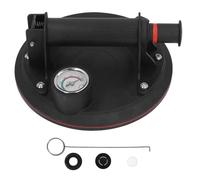 Adfaga Ventosa de vidrio industrial Mango de placa de vacío resistente de 8 pulgadas con manómetro Capacidad de carga de 440 libras para vidrio Azulejo Piedra Levantamiento de meta