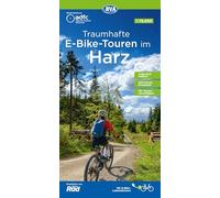 ADFC-Regionalkarte Traumhafte E-Bike-Touren im Harz, 1:75.000, mit Tagestourenvorschlägen, reiß- und wetterfest, GPS-Tracks Download