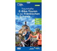 ADFC-Regionalkarte Traumhafte E-Bike-Touren in der Fränkischen Schweiz, 1:75.000, mit Tagestourenvorschlägen, reiß- und wetterfest, GPS-Tracks Download