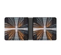 ADFGYERH Cartera de rascacielos con diseño de rascacielos de piel sintética, tarjetero, diseño multicapa, cartera para mujer, estilo de negocios, adecuado para uso diario o como regalo.