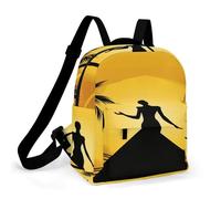 ADFGYERH Silhouette of A Woman Mochila impermeable de tela Oxford, mochila para mujer, parte inferior sólida, cómoda y práctica, bolsa para laptop, adecuada para negocios o ocasiones informales