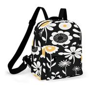 ADFGYERH Simple Strokes of Flowers Mochila impermeable de tela Oxford, mochila para mujer, parte inferior sólida, cómoda y práctica, bolsa para laptop, adecuada para negocios o ocasiones informales