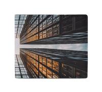 ADFGYERH Skyscraper Looking Up at Sky - Cartera delgada con bloqueo RFID, tarjetero minimalista, cartera plegable para hombres y mujeres, compacta para viajes