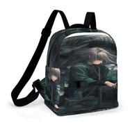 ADFGYERH Snake And Man Mochila impermeable de tela Oxford, mochila para mujer, parte inferior sólida, cómoda y práctica, bolsa para laptop, adecuada para negocios o ocasiones informales, unisex