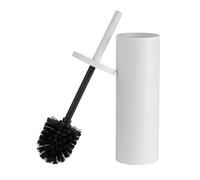 ADGO WC Escobillero Cerrado Robusto en Aspecto Universal Blanco Anchura: 97 mm Altura: 380 mm Acero, plástico