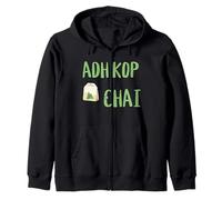 Adh Kop Chai Funny Sindhi Sayings Humor Tea Lovers Memes Sudadera con Capucha