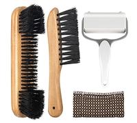 Adhafera Kit de limpieza de cepillo para mesa de billar con 4 herramientas, cepillo de madera maciza pura y cerdas de nailon, accesorios de billar para mesa de billar