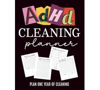 ADHD Cleaning Planner: An Undated One-Year Organizer for ADHD: Routines, Checklists, Decluttering Challenges & Home Care by Cozy Design | 8.5" x 11"