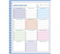 ADHD Daily Task Hub: Colorful Planner to Stay Organized, Manage Tasks and Boost Productivity